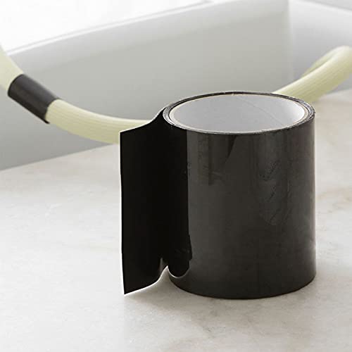 EORTA Strong Waterproof Tape Flexing Repair Tape Seal/Stop Leaks/Moistureproof Adhesive Tape for Car Pipes, Patch, Cracks, Water Tanks, Drums, 10X150 CM/4" X 59", Black - Image 4