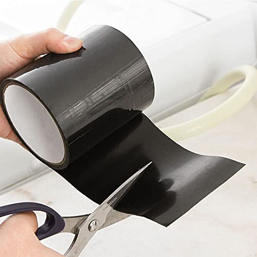 EORTA Strong Waterproof Tape Flexing Repair Tape Seal/Stop Leaks/Moistureproof Adhesive Tape for Car Pipes, Patch, Cracks, Water Tanks, Drums, 10X150 CM/4" X 59", Black - Image 3