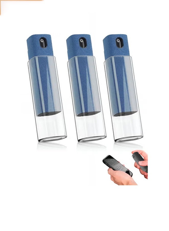 Taimi 3-Pcs All-in-One Touchscreen Cleaner, Spray and Built-in Microfiber Cloth with Clear Protective Case, Screen Cleaner for All Phones, Laptop and Tablet - Blue - Image 1