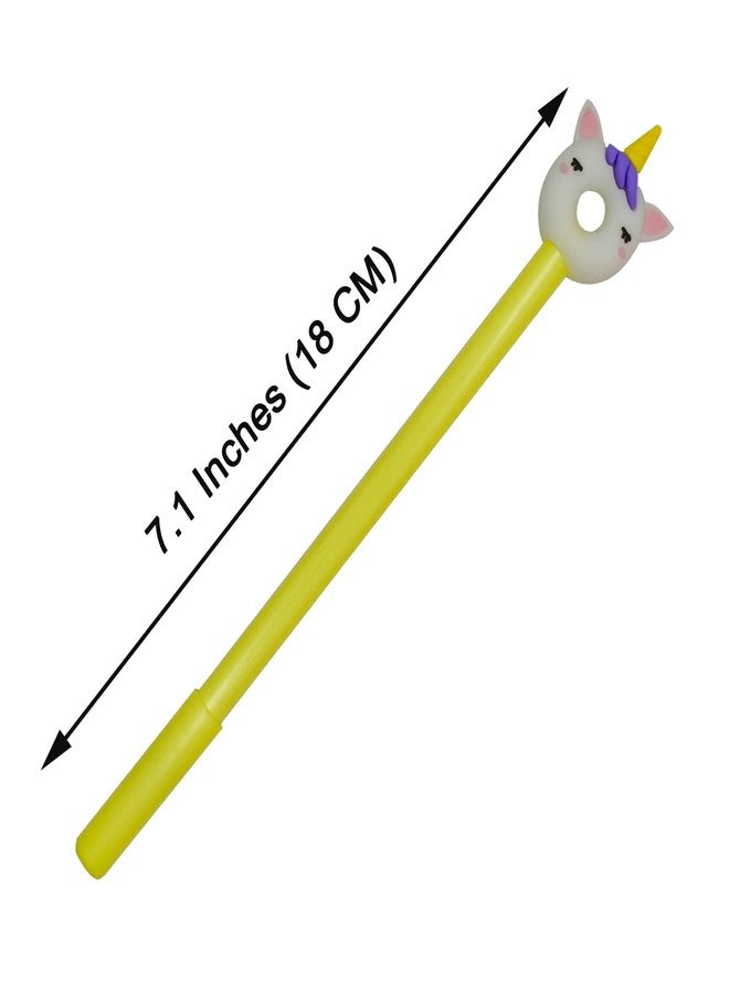 Maydahui 12 PCS Cute Animal Donuts Gel Pen Fun Food Pens Panda Bear Cat Unicorn Style Black Ink for Party School Office Supplies - Image 2