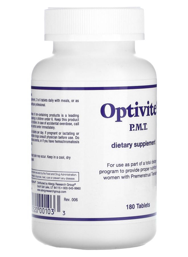 Optimox Optivite P.M.T. 180 Tablets - Image 2