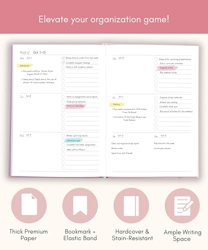 Lamare Academic Planner 2025-2026 – Undated Weekly College Student Planner 2025-2026 For Homeschool, High School, College & Nursing Students - Image 3