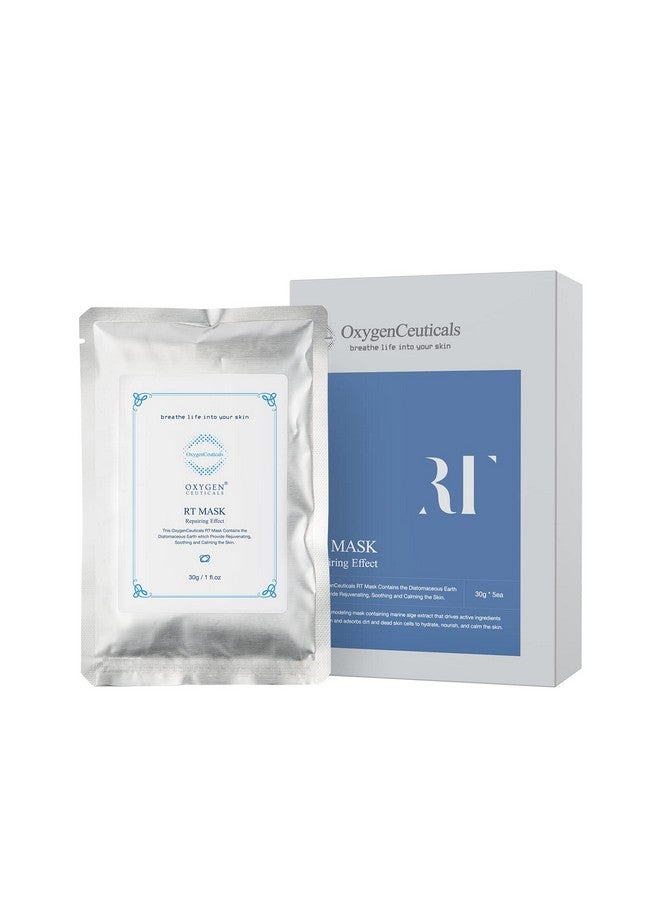 OxygenCeuticals Rt Mask Premium Peel Off Algae Mask Rejuvenating And Anti Aging Peel Off Mask 30 Gram/1 Oz (5 Packs) - Image 1