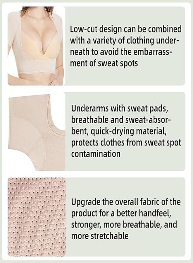 GUDOO Women's Sweatproof Underarm Vest – Anti-Sweat Innerwear with Built-in Armpit Pads – Reusable, Invisible, Breathable Undershirt for Hijabi & Active Women  - Image 4