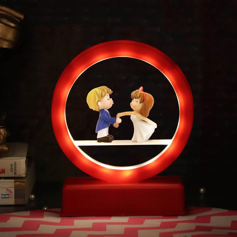 TIED RIBBONS Gift for Boys Girls Girlfriend Boyfriend Husband Wife Couple Led Light Lamp Couple Showpiece Led Lamp and Handmade Chocolates Box Wedding Anniversary Birthday Gifts - Image 3
