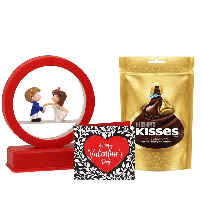 TIED RIBBONS Gift for Boys Girls Girlfriend Boyfriend Husband Wife Couple Led Light Lamp Couple Showpiece Led Lamp and Handmade Chocolates Box Wedding Anniversary Birthday Gifts - Image 2