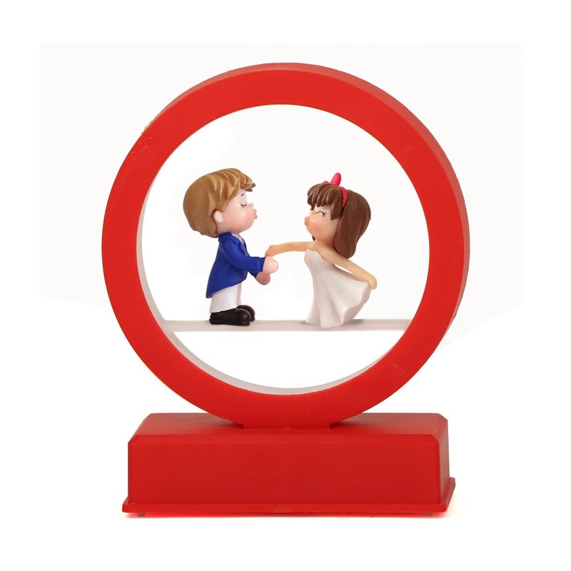 TIED RIBBONS Gift for Boys Girls Girlfriend Boyfriend Husband Wife Couple Led Light Lamp Couple Showpiece Led Lamp and Handmade Chocolates Box Wedding Anniversary Birthday Gifts - Image 4