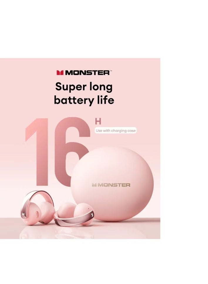 Monster XKT30 Clip-On Bluetooth Earbuds – Smart Noise Cancellation & Secure Fit - Image 5