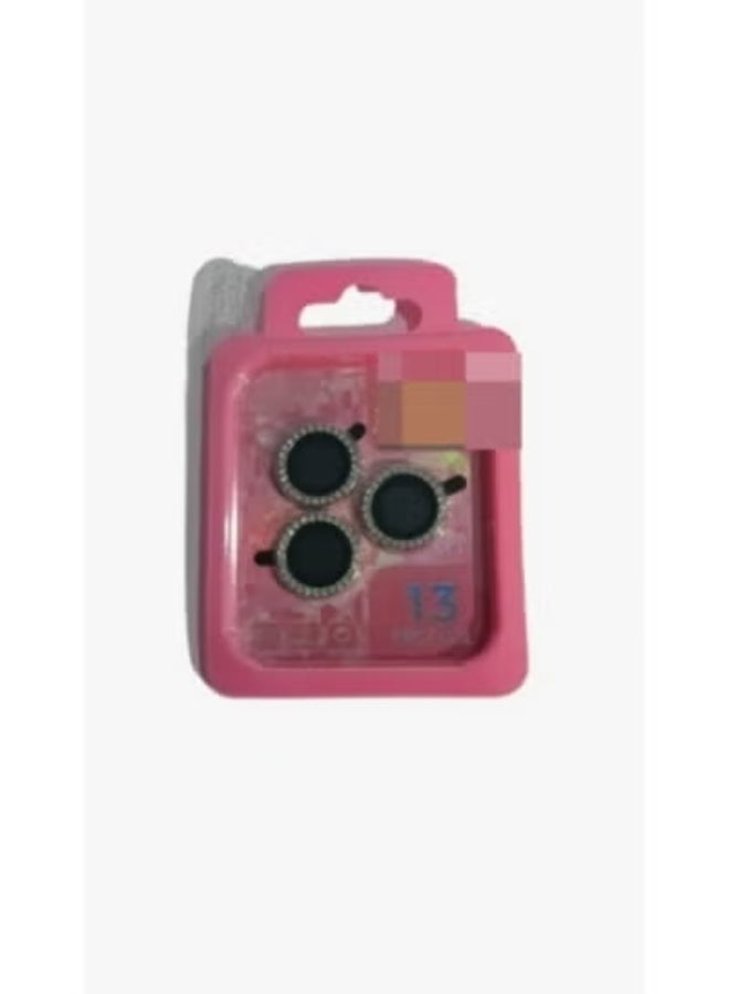 عدسات حماية كاميرا مرصعة بالكريستال لهاتف iPhone 13 Pro / 13 Pro Max – زجاج مقوى بإطار لامع مقاوم للخدوش والصدمات