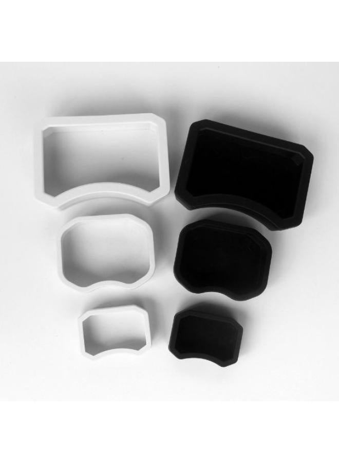 NOMOYPET Reptile Feeding Dish Bowl – NW-23 / NW-24 / NW-25 (Black & White) & (Small, Medium & Large) - Image 1