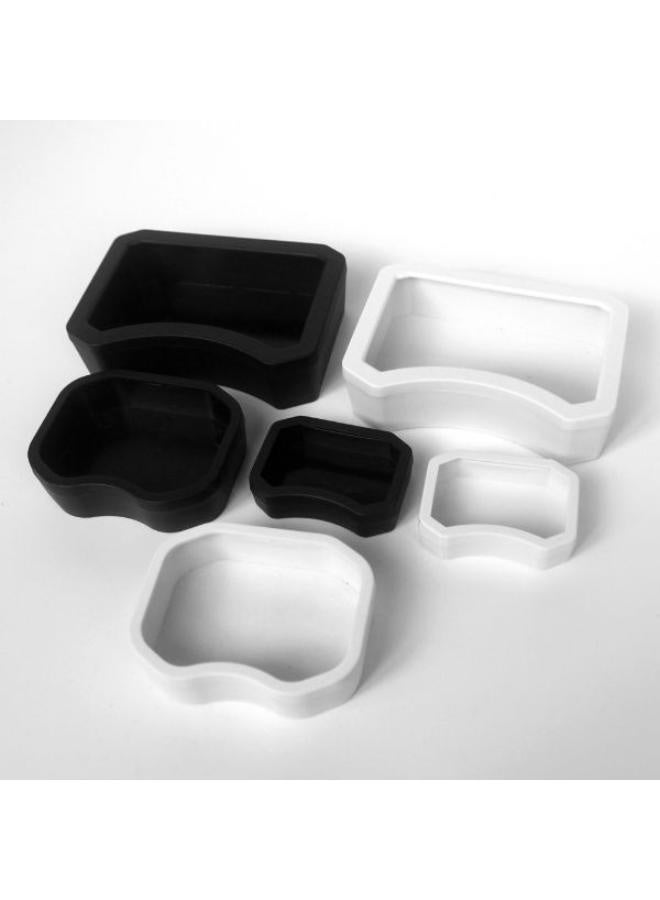 NOMOYPET Reptile Feeding Dish Bowl – NW-23 / NW-24 / NW-25 (Black & White) & (Small, Medium & Large) - Image 2