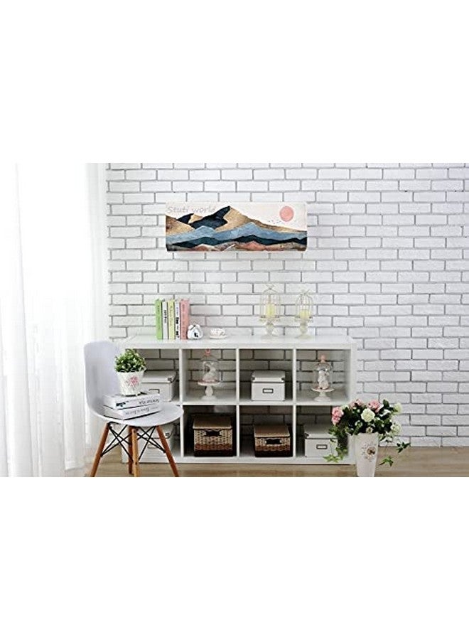 STUTI WORLD غطاء تكييف هواء مصمم جميل من ستوتي وورلد من البوليستر 1 طن، غطاء مطبوع لتكييف الهواء بتصميم قابل للطي لجميع أنواع تكييف الهواء المنفصل 1 طن (91 × 31 × 21.5 سم) (1 طن جبل) - Image 5