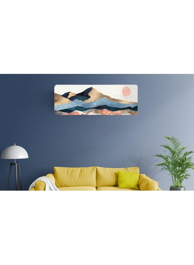 STUTI WORLD غطاء تكييف هواء مصمم جميل من ستوتي وورلد من البوليستر 1 طن، غطاء مطبوع لتكييف الهواء بتصميم قابل للطي لجميع أنواع تكييف الهواء المنفصل 1 طن (91 × 31 × 21.5 سم) (1 طن جبل) - Image 4