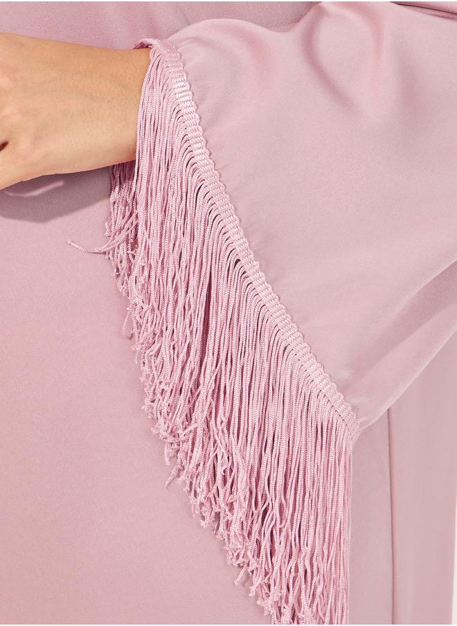Styli Tasseled Edge Maxi Jalabiya  - Image 3
