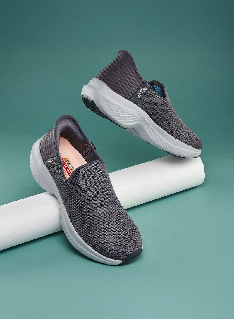 CAMPUS Women's Grey Slip On Shoes - Lightweight Shoes, Minimalist Patterned Designed for Elegance - Image 2