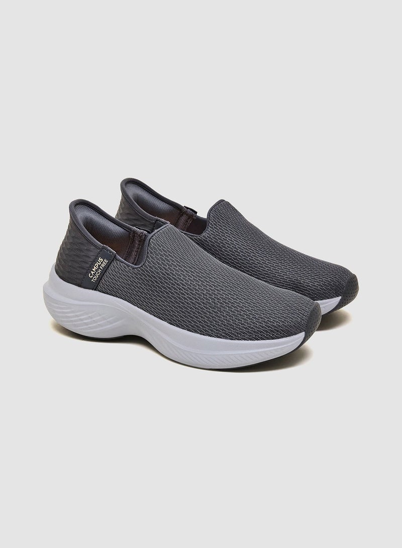 CAMPUS Women's Grey Slip On Shoes - Lightweight Shoes, Minimalist Patterned Designed for Elegance - Image 3