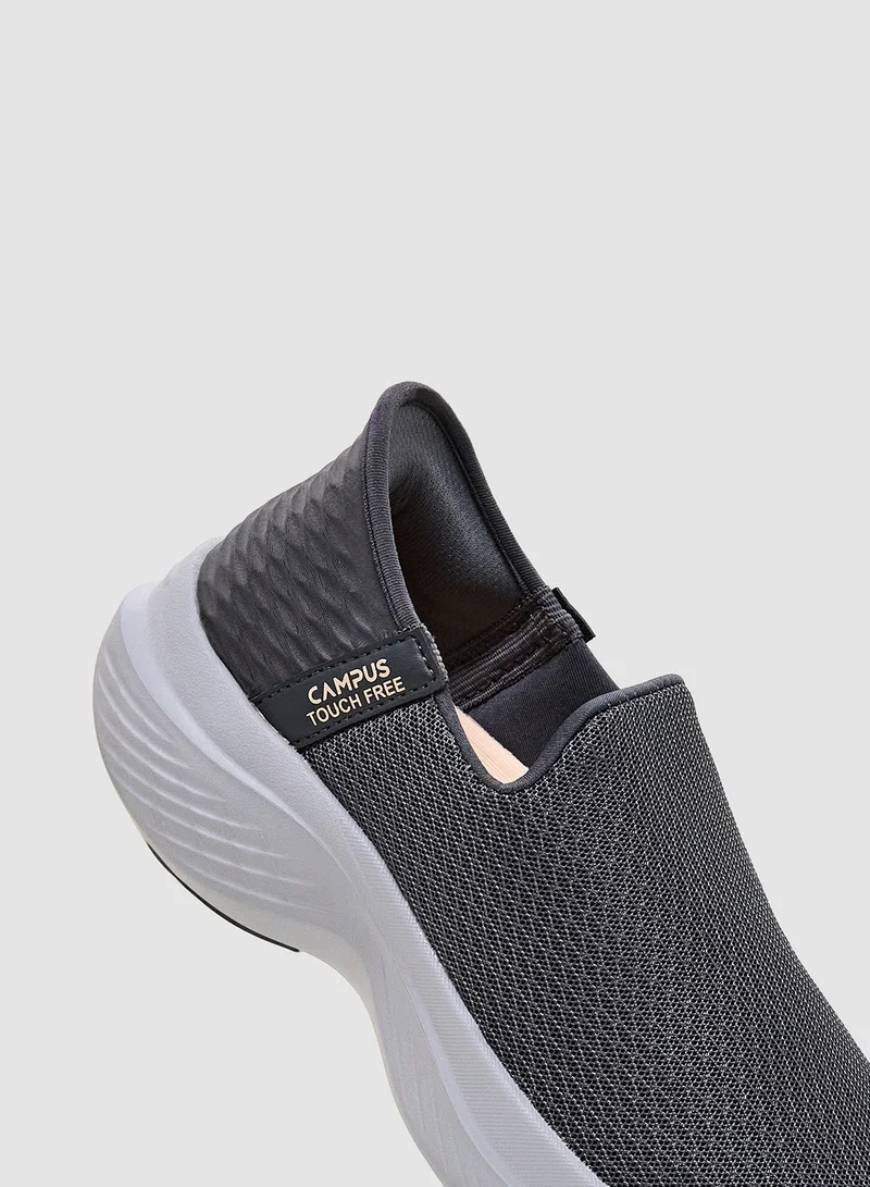 CAMPUS D.Gry/Peach Women's Grey Slip On Shoes - Lightweight Shoes, Minimalist Patterned Designed for Elegance for Women | Best Price UAE