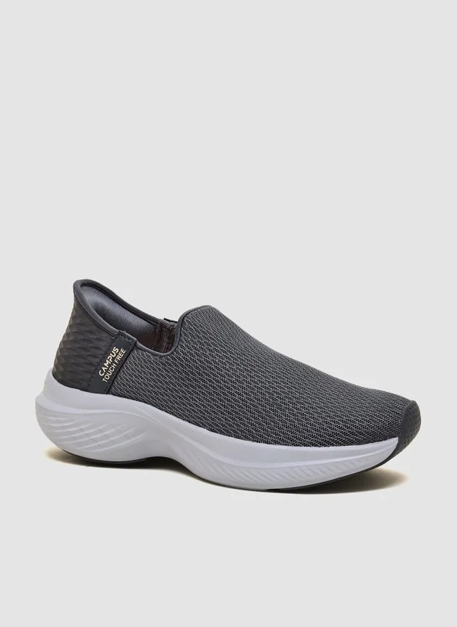 كامبس أحذية نسائية رمادية سهلة الارتداء بتصميم أنيق بنقوش بسيطة وخفيفة الوزن