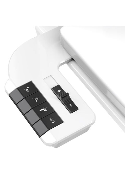 Bidet Attachment for Toilet, Ultra-Slim Self Cleaning Fresh Cold Water Sprayer Bidets for Existing Toilets Seat, Non-Electric Dual Retractable Nozzles Badays for Existing Toilets