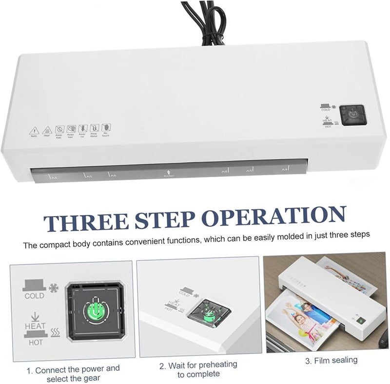 آلة تغليف حراري A4 للصور والمستندات للاستخدام المكتبي والمنزلي - Image 4