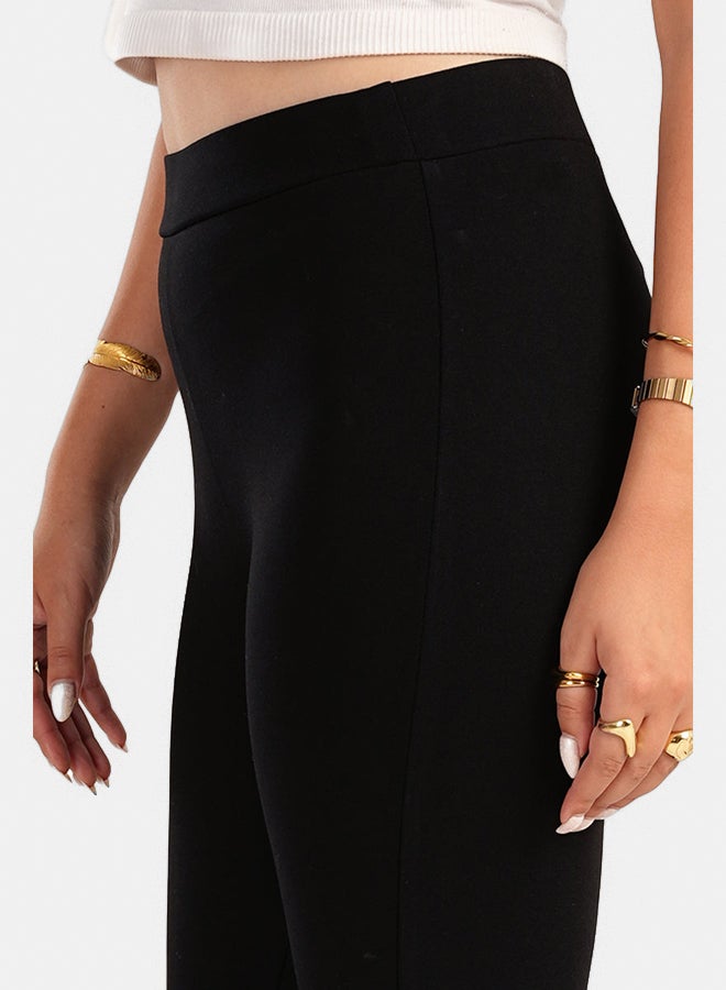 Carina Black Jersey Leggings - Image 4