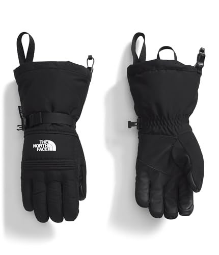 The North Face Womens Montana Ski Glove Heavily Insulated Water Wind Resistant Touchscreen Compatible Adjustable Shockcord Hem TNF Black Large - Image 1