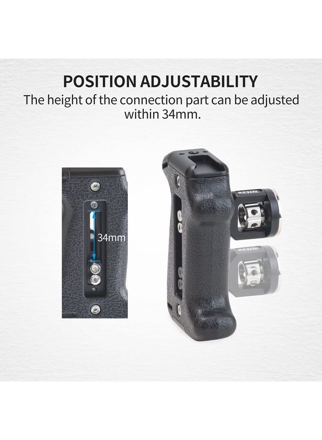 Nitze مقبض جانبي مع روزيت ARRI لقفص الكاميرا، قابل للتعديل في الاتجاه والموقع - PA22-D - Image 5