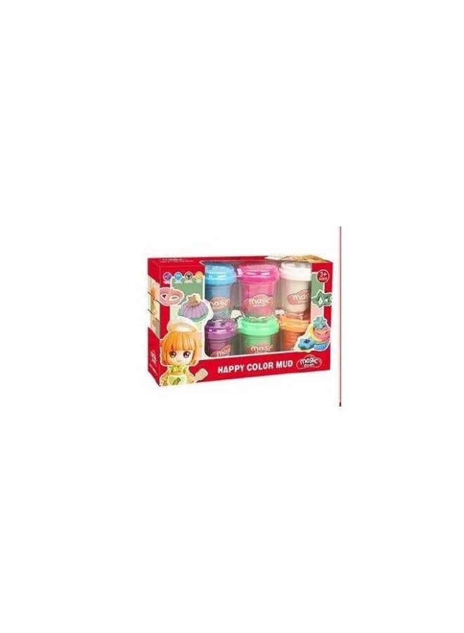 Dough set / 6 multi-colored pieces. - Image 2