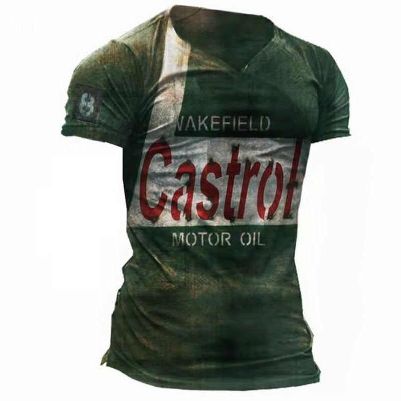 Printed T-Shirt Export Men'S Short-Sleeved Pullover T-Shirt 3D Digital Printed Short-Sleeved T-Shirt-Piece Drop Shipping - Image 1
