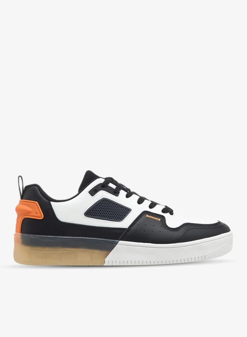 Kappa Men's Colourblock Sneakers with Lace-Up Closure