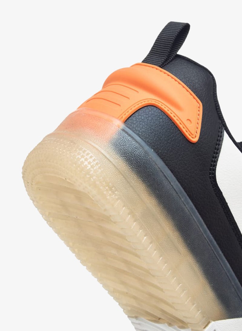 كابا سنيكرز رجالي بأربطة وتصميم كولور بلوك - Image 5