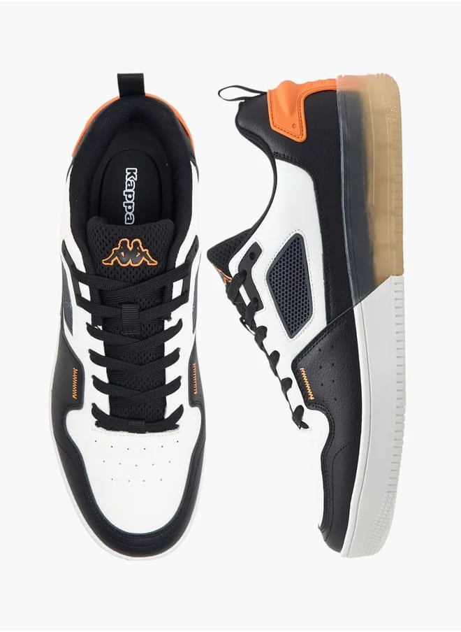 Kappa Men's Colourblock Sneakers with Lace-Up Closure