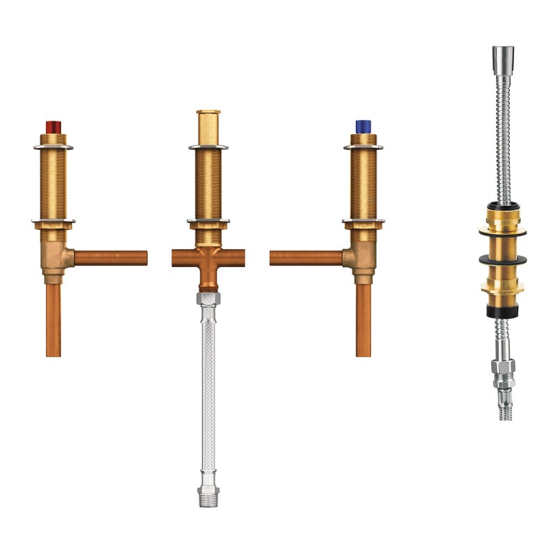 Moen 9792 TwoHandle Roman Tub Adjustable Valve with Shower Diverter 12Inch CC Connection