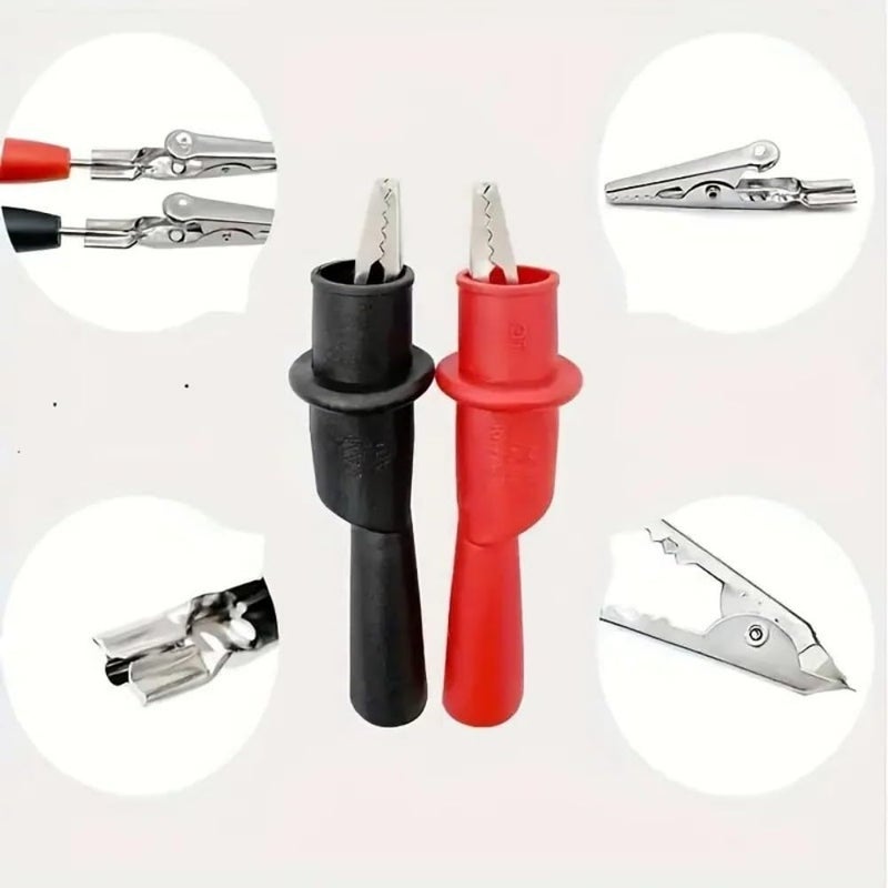 Miecux Replacemen Push-on Alligator Clips for Multimeter Test Lead,4 Pcs (4 PCS) (4PCS) - Image 5