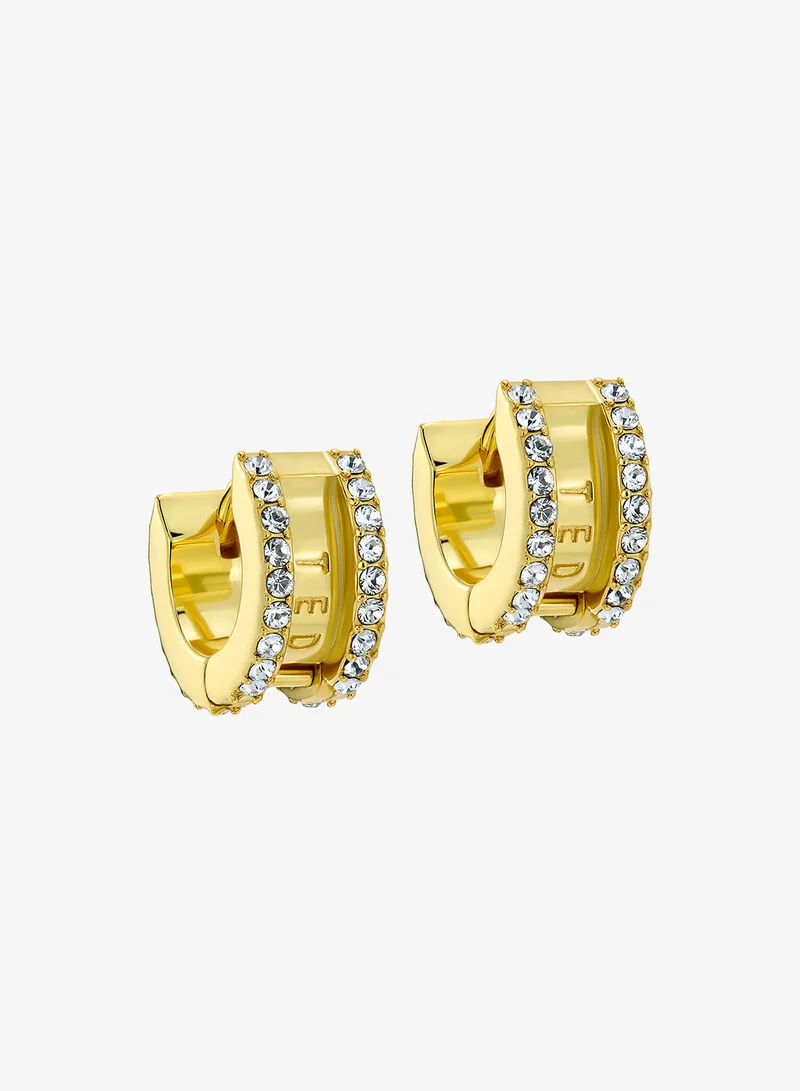 Rosie Crystal Roll Huggie Earrings