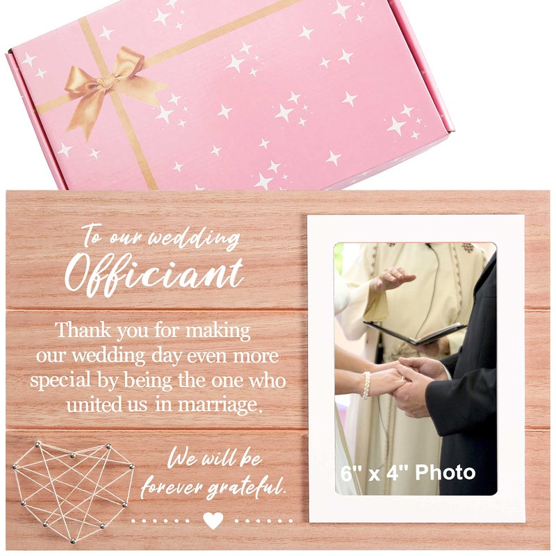 Sioial Wedding Officiant Frame Gift From Bride Groom - Wedding Friend Thank You Gift - Wedding Officiant Gift for Men - Thank You for Making Our Wedding Day Even More Special - Image 1