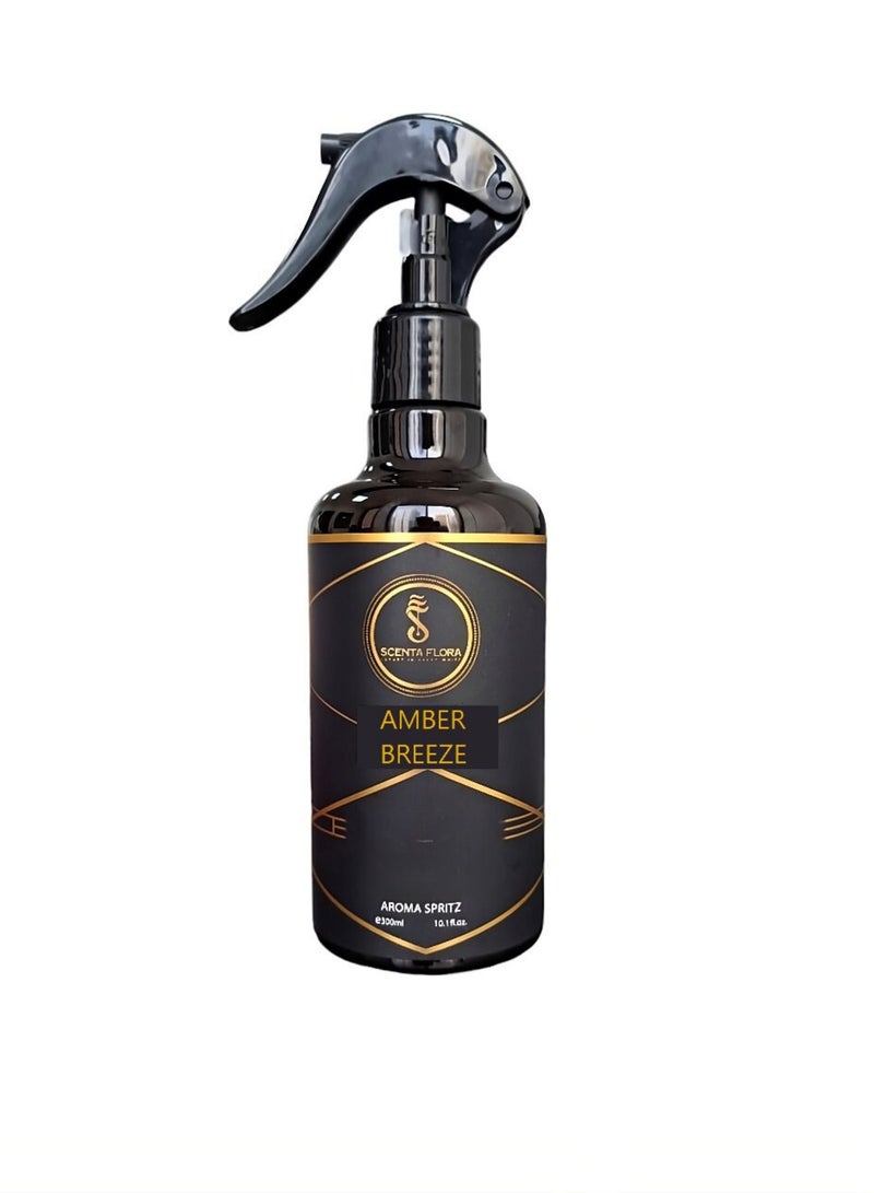 سينتا فلورا زيت عطري "نسيم العنبر" للعلاج بالروائح العطرية، ٣٠٠ مل | معتمد من IFRA | مزيج من البرغموت والياسمين والمسك | مثالي للمنازل والمكاتب والأماكن التجارية | جو مريح ومنعش - Image 1