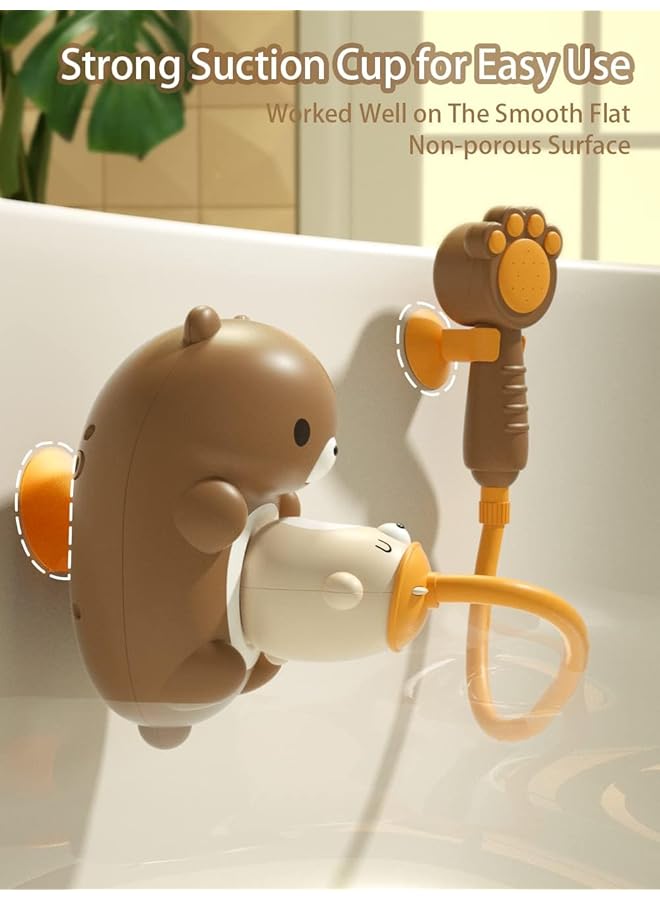 KASTWAVE Bath Toys For Toddlers Shower Head For Bath Sprayer 5 Modes Bear Sprinkler Bathtub Toys Gifts For Kids Boy Girl Baby Bath Sprayer Toy With Shower Head - Image 5