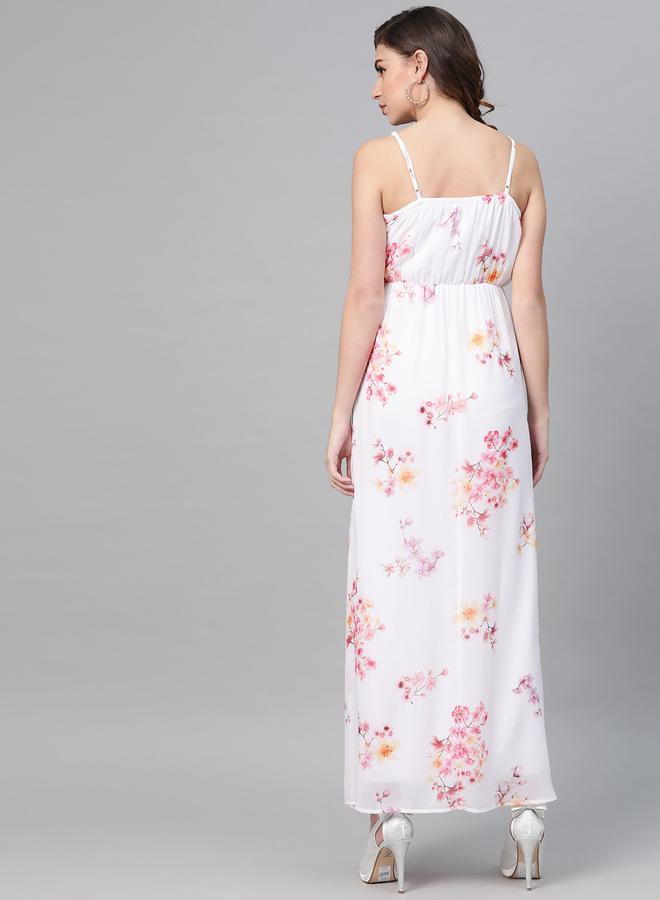 SASSAFRAS Floral Chiffon Dress  - Image 3