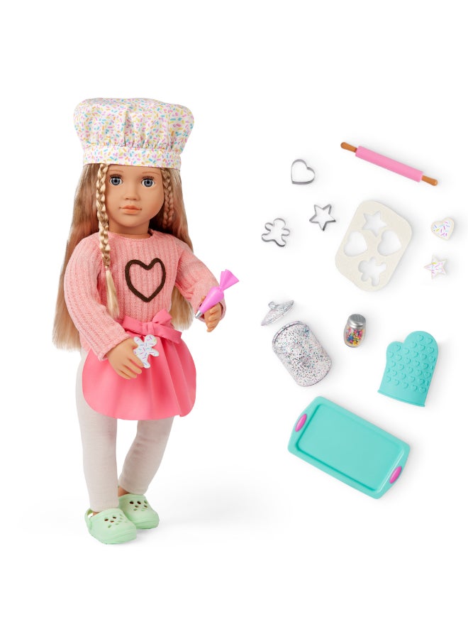 Our Generation Deluxe Baking Doll w/ Book, Emery - Image 2