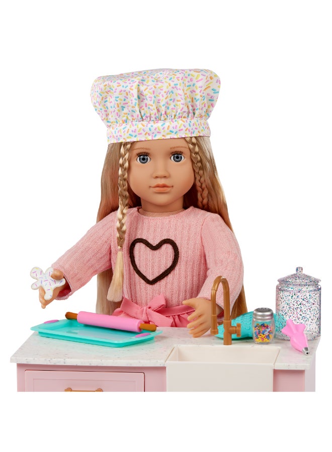 Our Generation Deluxe Baking Doll w/ Book, Emery - Image 3