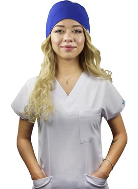 Nur Medikal Giyim Nur Medical Clothing Saks Blue Doctor Nurse Hospital Medical Surgical Cap  - Image 1