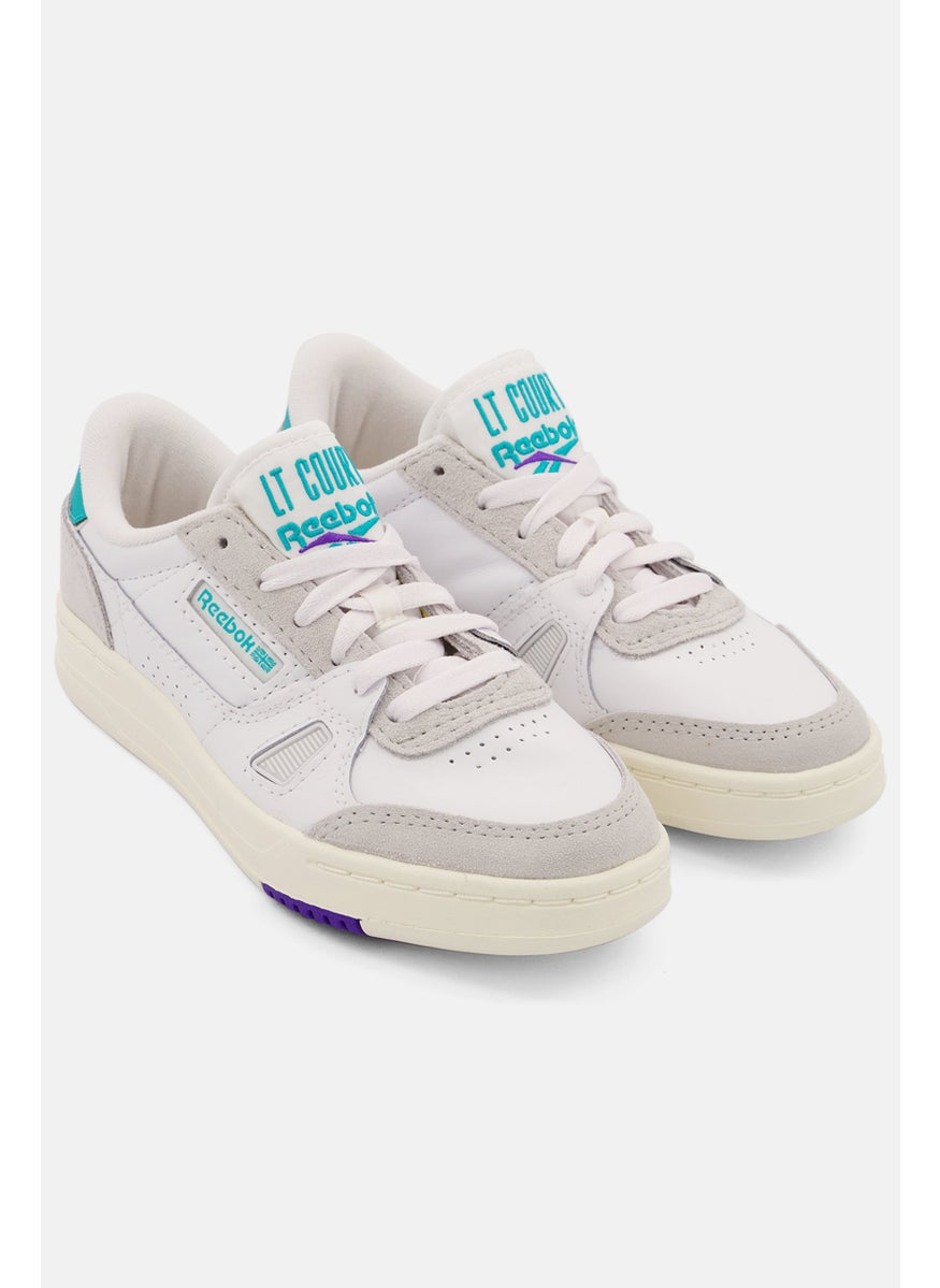 Reebok Kids Boy LT Court Lace Up Tennis, White  - Image 1