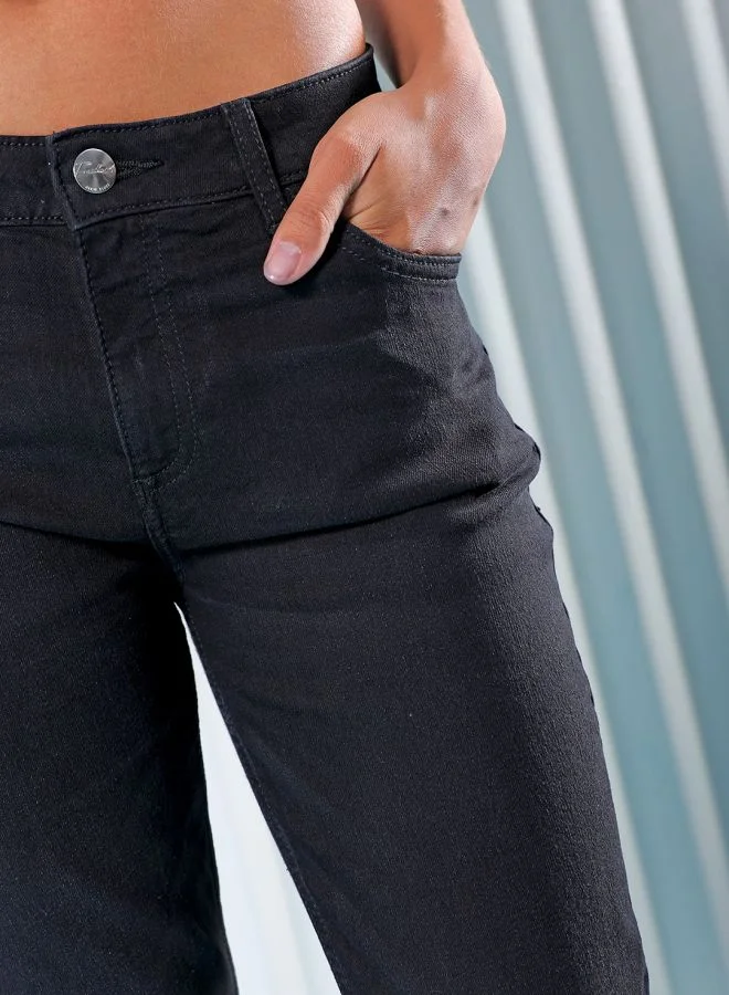 Freehand Women Bootcut Solid High-Rise Jeans