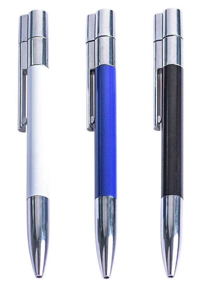 JASTER 64GB USB Flash Drive In The Shape of A Metal Ballpoint Pen Eye catching Design Making It A Suitable Gift For Businessmen Promotion Colleagues And Friends Black Color  - Image 2