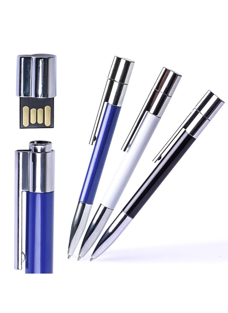 JASTER 64GB USB Flash Drive In The Shape of A Metal Ballpoint Pen Eye catching Design Making It A Suitable Gift For Businessmen Promotion Colleagues And Friends Black Color  - Image 3