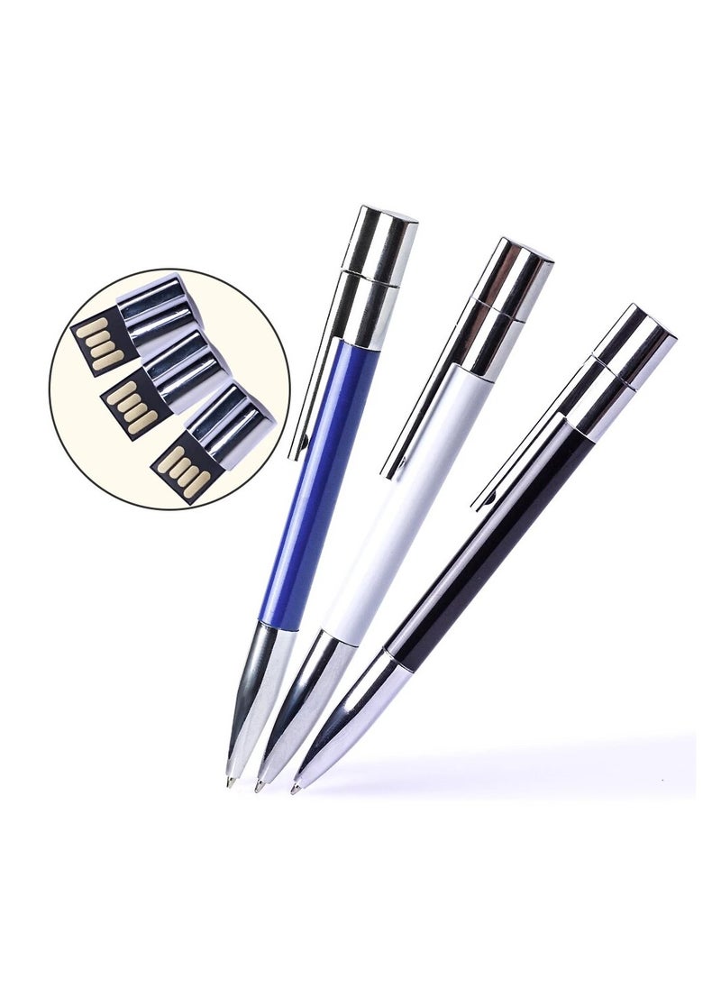 JASTER 64GB USB Flash Drive In The Shape of A Metal Ballpoint Pen Eye catching Design Making It A Suitable Gift For Businessmen Promotion Colleagues And Friends Black Color  - Image 4