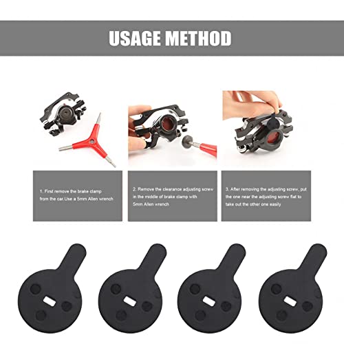 SING F LTD 2 Pairs of Resin Semi Metallic Bike Disc Brake Pads Compatible with Shimano SRAM AVID Hayes MX3 MX4 4mm Thickness Mountain Road Bike Cycling Bicycle MTB Disc Brake Pad - Image 5