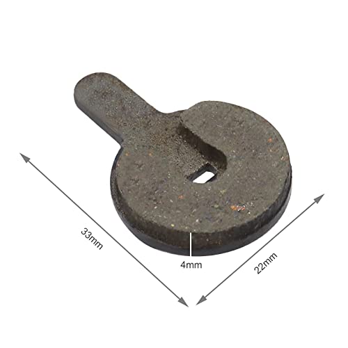 SING F LTD 2 Pairs of Resin Semi Metallic Bike Disc Brake Pads Compatible with Shimano SRAM AVID Hayes MX3 MX4 4mm Thickness Mountain Road Bike Cycling Bicycle MTB Disc Brake Pad - Image 4
