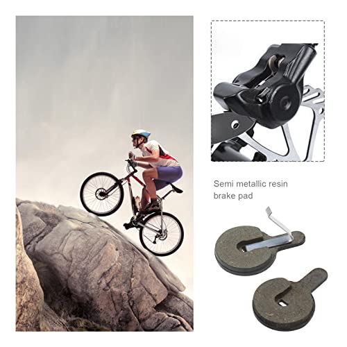 SING F LTD 2 Pairs of Resin Semi Metallic Bike Disc Brake Pads Compatible with Shimano SRAM AVID Hayes MX3 MX4 4mm Thickness Mountain Road Bike Cycling Bicycle MTB Disc Brake Pad - Image 3